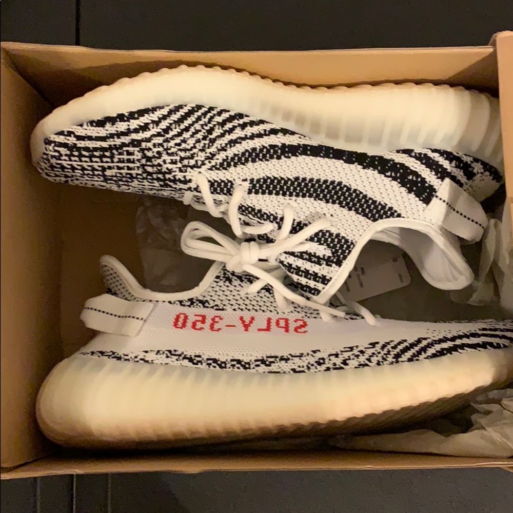 Zebra Yeezy Boost